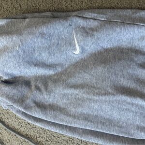 Nike Light Gray Sweatpants with White Swoosh